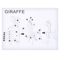 Набор для творчества создние 3D фигурки &laquo;Жираф&raquo;