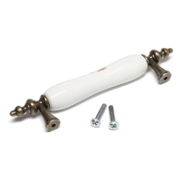 Ручка скоба ТУНДРА Ceramics 014, 96 мм, керамическая, с рисунком, цвет бронза Ручка скоба ТУНДРА Ceramics 014, 96 мм, керамическая, с рисунком, цвет бронза