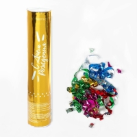 Хлопушка пневматическая «С днём рождения», 20 см Хлопушка пневматическая «С днём рождения», 20 см