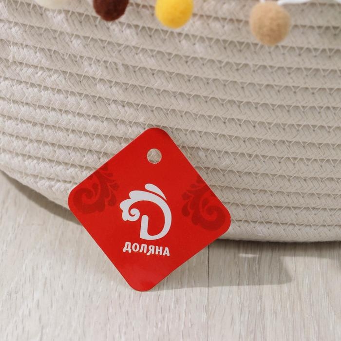 Корзина для хранения плетёная с ручками ручной работы Доляна «Вори», 39×29×23 см, цвет белый Корзина для хранения плетёная с ручками ручной работы Доляна «Вори», 39×29×23 см, цвет белый