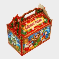 Новый год. Подарочная коробка новогодняя Ларец "Дети в красном" 21,2 х 12,3 х 22,6 см. Новый год. Подарочная коробка новогодняя Ларец "Дети в красном" 21,2 х 12,3 х 22,6 см.