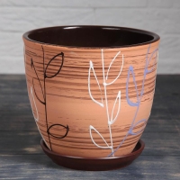 Горшок цветочный Ленок 2,5л с подставкой Горшок цветочный Ленок 2,5л с подставкой