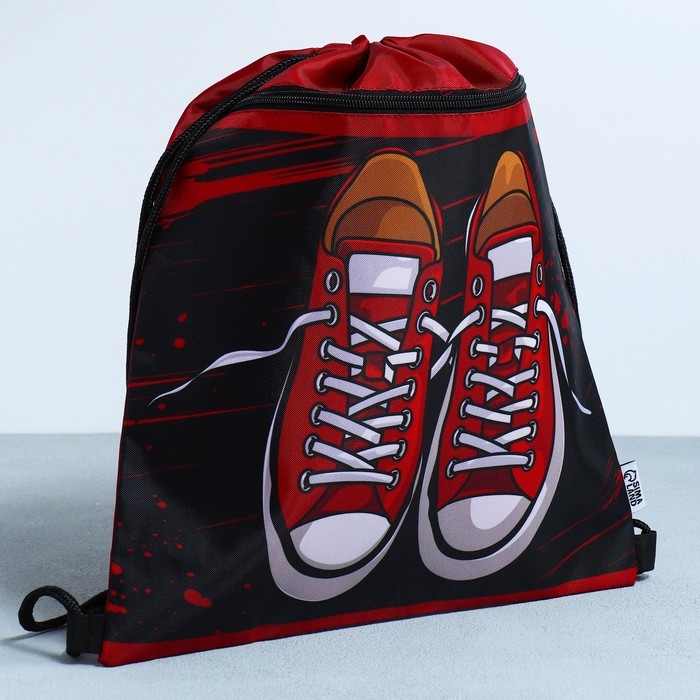 Мешок для обуви &laquo;Кеды&raquo; 2 секции, 30 х 40 см