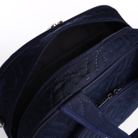 Сумка дорожная на молнии, 2 наружных кармана, длинный ремень, цвет синий Сумка дорожная на молнии, 2 наружных кармана, длинный ремень, цвет синий