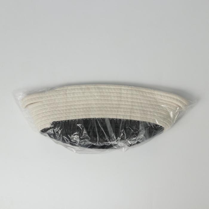 Корзина для хранения плетёная ручной работы «Рита», 30×20×13,5 см, цвет чёрный Корзина для хранения плетёная ручной работы «Рита», 30×20×13,5 см, цвет чёрный