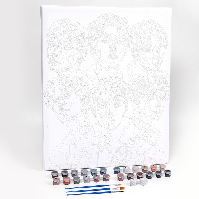 Картина по номерам на холсте с подрамником «Корейская группа», 40 х 50 см Картина по номерам на холсте с подрамником «Корейская группа», 40 х 50 см