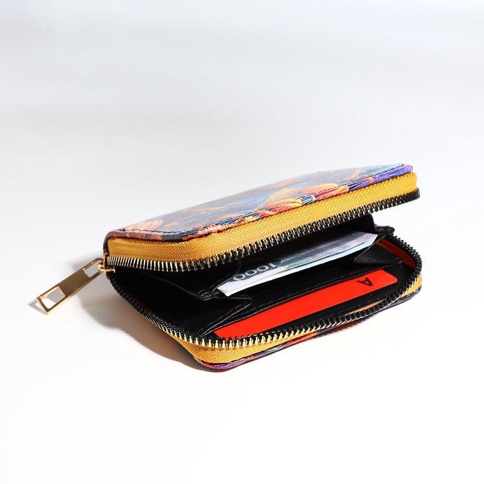 Кошелёк на молнии, цвет синий Кошелёк на молнии, цвет синий