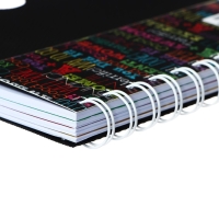 Блокнот на гребне А6, 100 листов, линия, обложка пластик, с разделителями "Граффити", МИКС Блокнот на гребне А6, 100 листов, линия, обложка пластик, с разделителями "Граффити", МИКС