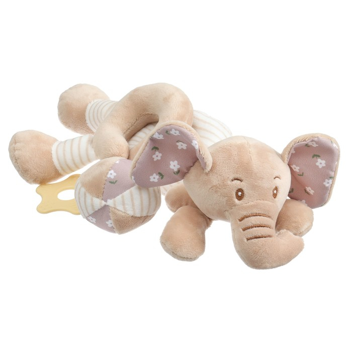 Растяжка - спираль с игрушками дуга на коляску / кроватку для малышей 0+ «Слоник Няша», Крошка Я Растяжка - спираль с игрушками дуга на коляску / кроватку для малышей 0+ «Слоник Няша», Крошка Я