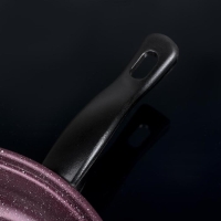 Набор посуды Promo Stone violet: кастрюля 3 л, d=24 см, ковш 1,3 л, сковорода d=24 см, крышки 2 шт, антипригарное покрытие, цвет бордовый Набор посуды Promo Stone violet: кастрюля 3 л, d=24 см, ковш 1,3 л, сковорода d=24 см, крышки 2 шт, антипригарное покрытие, цвет бордовый