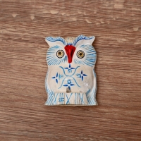 Сувенир "Сова - цветочная роспись" дерево 10 см Сувенир "Сова - цветочная роспись" дерево 10 см