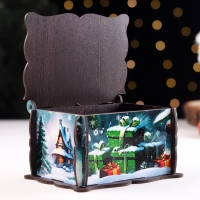 Шкатулка "С символом года", средняя, 14х11х7см Шкатулка "С символом года", средняя, 14х11х7см