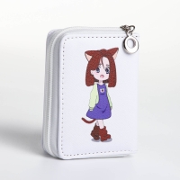 Кошелёк детский на молнии, цвет белый Кошелёк детский на молнии, цвет белый