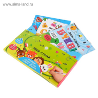 Обучающий набор многоразовых книг &laquo;Пиши-стирай&raquo;, 4 шт. по 12 стр., 2 маркера, в коробке