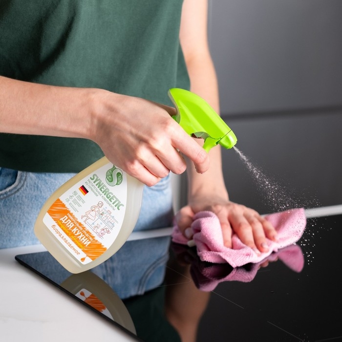 Универсальное средство SYNERGETIC &laquo;Мандарин&raquo;, для кухонных поверхностей,гипоаллергенное,500 мл