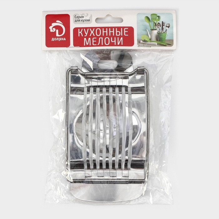 Яйцерезка Доляна &laquo;Престиж&raquo;, 15&times;8 см, цвет серебряный