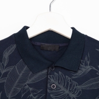 Футболка поло для мальчика, цвет тёмно-синий/принт микс, рост 140 см Футболка поло для мальчика, цвет тёмно-синий/принт микс, рост 140 см
