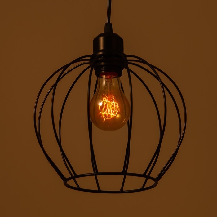 Светильник Светильник "Амадео" 1х40Вт Е27 черный 21х21х70см