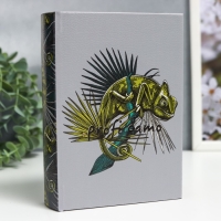 Шкатулка-книга дерево кожзам "Игуана" 18х13х4 см Шкатулка-книга дерево кожзам "Игуана" 18х13х4 см