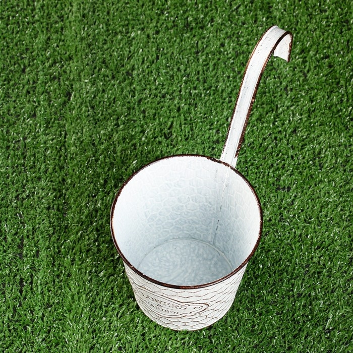 Кашпо Кашпо "Ведерко" навесное, 25х13х10см