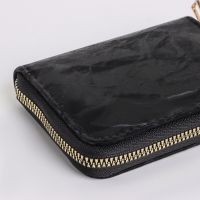 Кошелёк женский на молнии, цвет чёрный Кошелёк женский на молнии, цвет чёрный