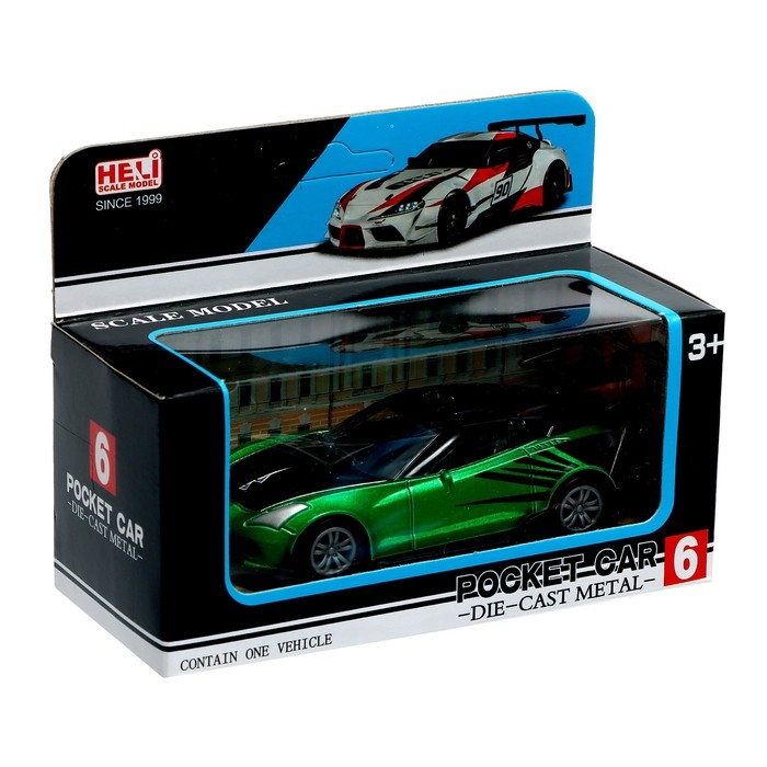 Машина металлическая «Гоночная», инерция, МИКС Машина металлическая «Гоночная», инерция, МИКС