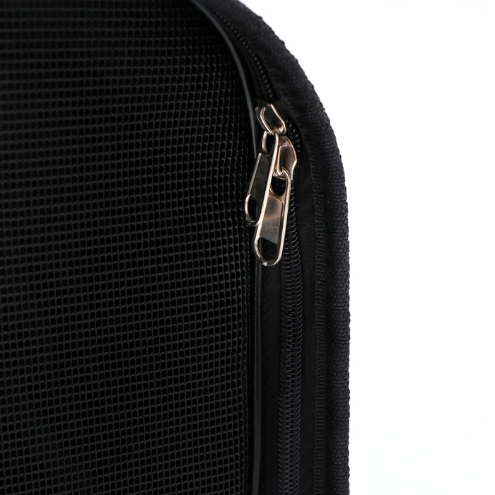 Сумка-переноска каркасная "Клетка", размер L, 53 х 22 х 29 см, чёрная