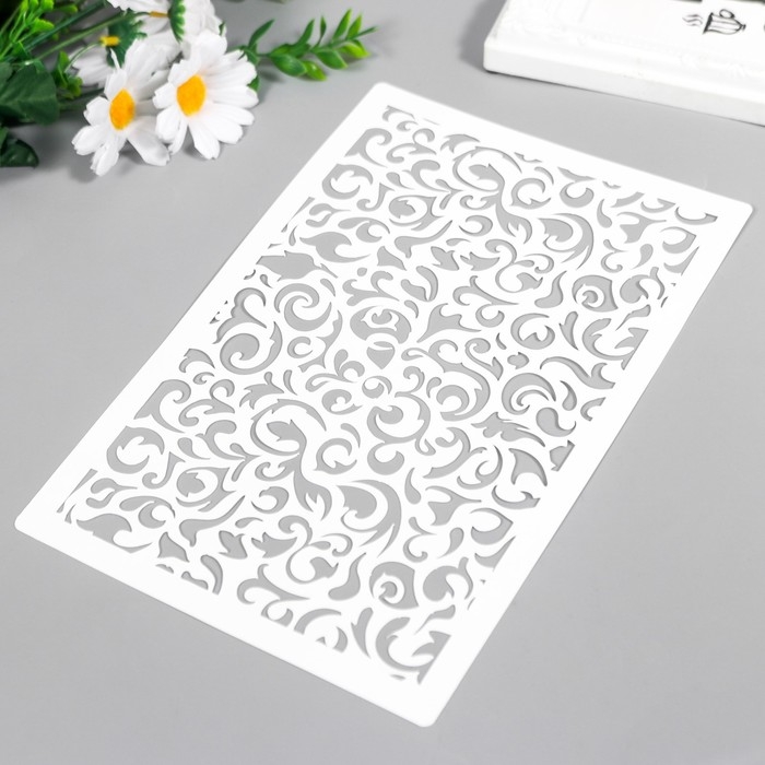 Трафарет пластиковый Трафарет пластиковый "Вензеля" 24х16 см