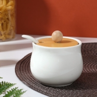 Сахарница керамическая Kitchen product, 230 мл, цвет белый Сахарница керамическая Kitchen product, 230 мл, цвет белый