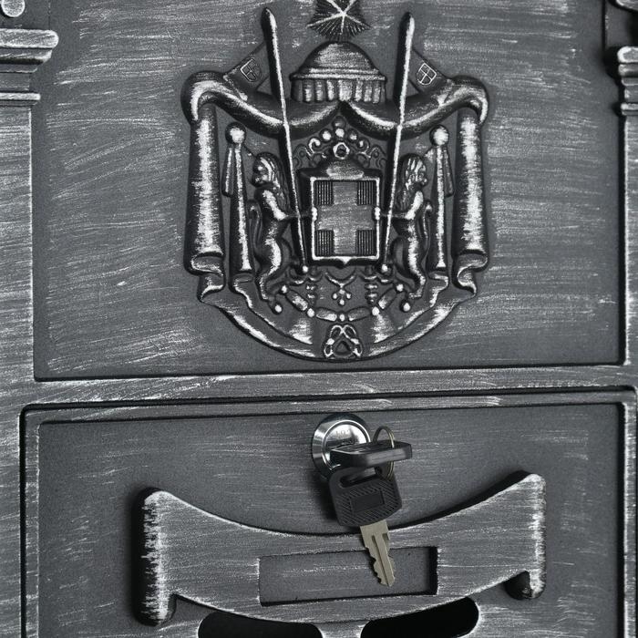 Ящик почтовый №4010В, Старое серебро Ящик почтовый №4010В, Старое серебро