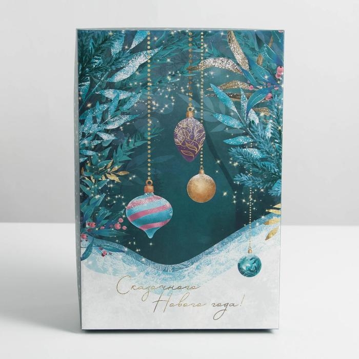 Коробка подарочная новогодняя складная &laquo;Новогоднее волшебство&raquo;, 30 х 20 х 9 см, Новый год