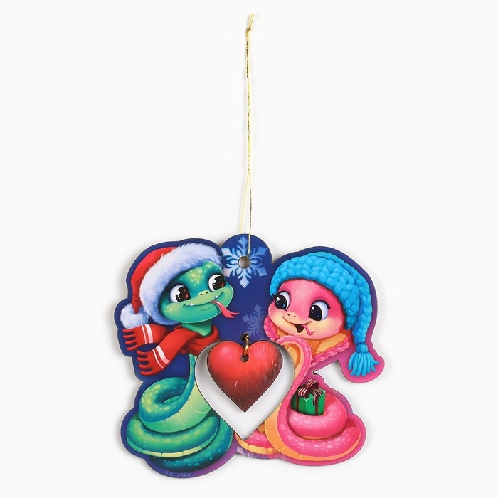 Ёлочная игрушка новогодняя «Сердечко», на Новый год, 8,8 х 9,8 см Ёлочная игрушка новогодняя «Сердечко», на Новый год, 8,8 х 9,8 см