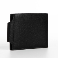 Портмоне мужское на магните, отдел для купюр, карт, монет, цвет чёрный Портмоне мужское на магните, отдел для купюр, карт, монет, цвет чёрный