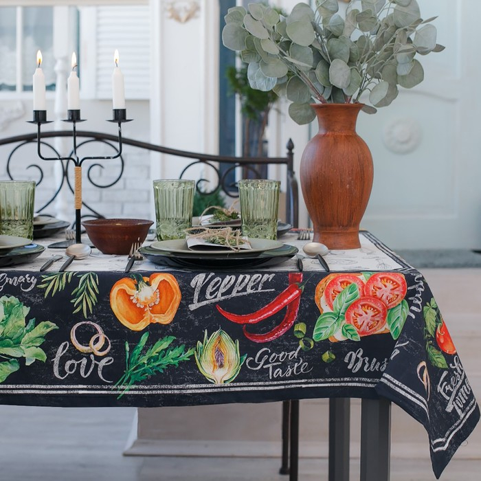 Скатерть "Этель" Delicious Fresh 149х180см, 100% хлопок, саржа 190 г/м2