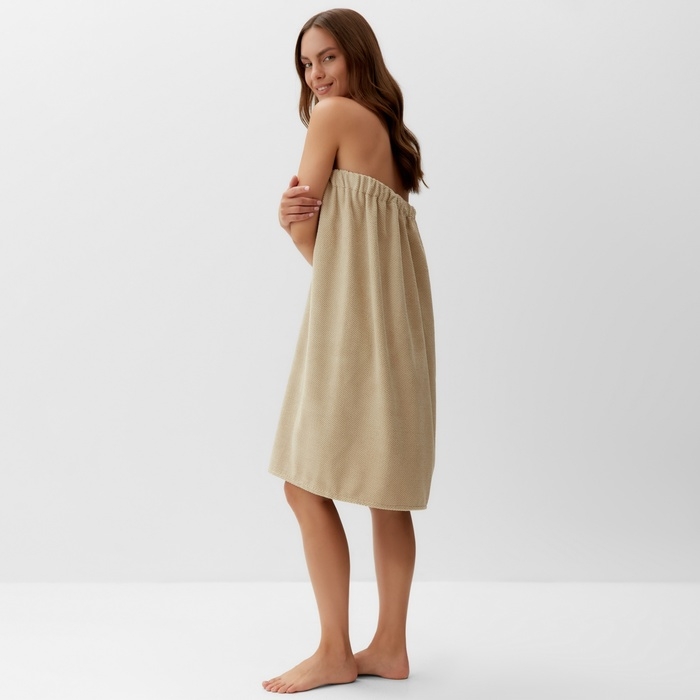 Полотенце Этель, цв. бежевый, жен. парео 75х150 см, 100% полиэстер, 300 г/м2 Полотенце Этель, цв. бежевый, жен. парео 75х150 см, 100% полиэстер, 300 г/м2