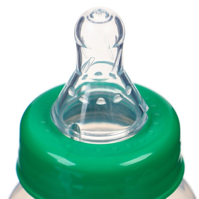Бутылочка для кормления &laquo;Yes milk&raquo;, классическое горло, 250 мл., от 0 мес., цилиндр, цвет зеленый