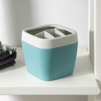 Подставка для зубных щёток &laquo;Эллиса&raquo;, цвет бирюзовый