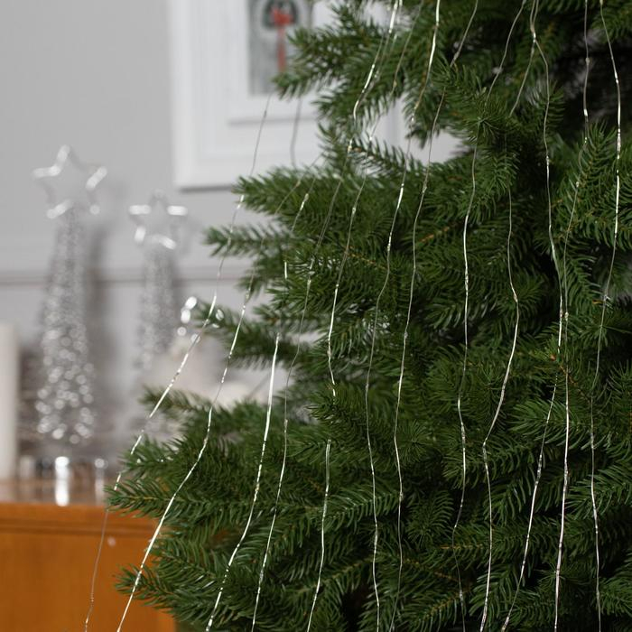 Гирлянда &laquo;Дреды&raquo; 1.5 м, IP20, серебристая нить, 125 LED, свечение мульти, 12 В