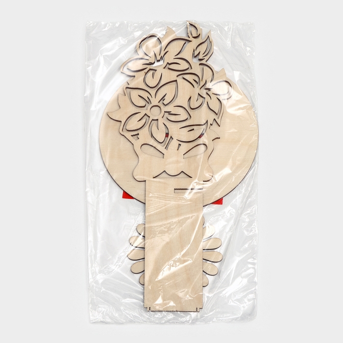 Салфетница деревянная &laquo;Букет с бантом&raquo;, 25&times;13&times;13 см