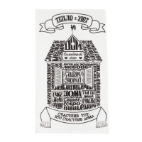 Набор кухонных полотенец Доляна &laquo;Любимый дом&raquo;, 35х60см-4шт, 100% хлопок