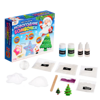 Набор для опытов &laquo;Новогодние бомбочки: Звезда и ёлка&raquo;, своими руками