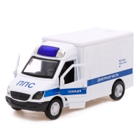 Машина &laquo;Спецслужбы&raquo;, металлическая, световые и звуковые эффекты, открываются двери, инерция, цвет МИКС