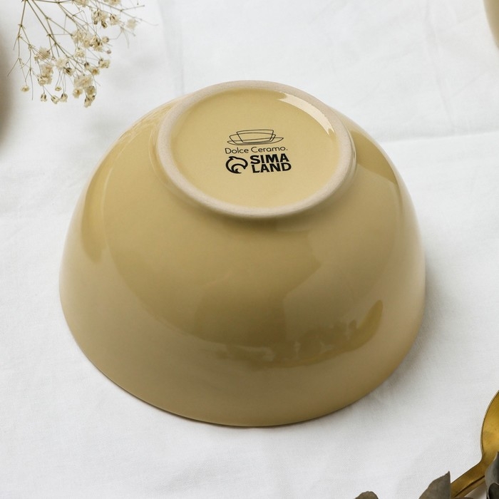 Глубокая тарелка керамическая &laquo;Стиль&raquo;, 14 х 7.5 см, 600 мл