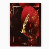 Ежедневник А5, 80 л, твердая обложка, бордовый &laquo;Золотому учителю&raquo;