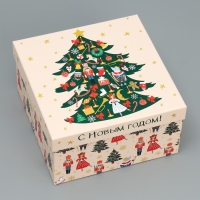 Набор подарочных коробок 10 в 1 &laquo;Щелкунчик&raquo;, 10 х 10 х 6 &ndash; 28 х 28 х 15 см, Новый год