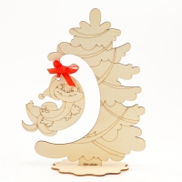 Роспись по дереву на новый год &laquo;Новогодняя ёлочка&raquo;, новогодний набор для творчества