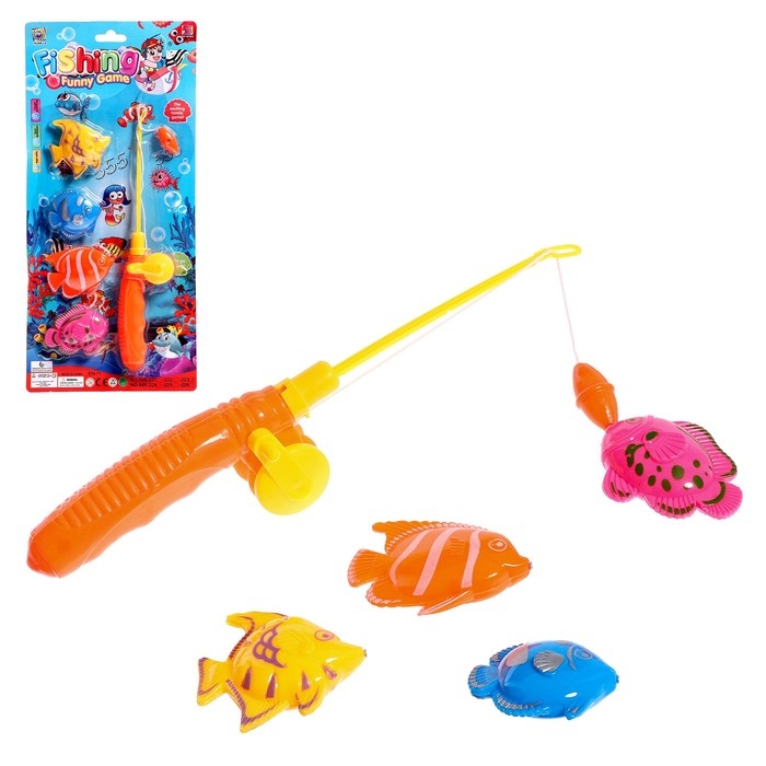 Магнитная рыбалка «Хороший улов», 4 рыбки Магнитная рыбалка «Хороший улов», 4 рыбки
