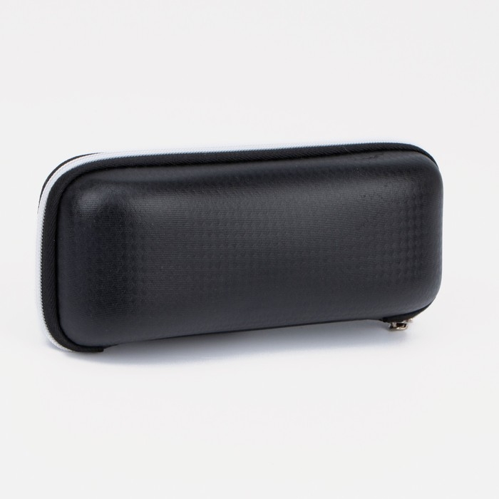 Футляр для очков на молнии, длина 16 см, цвет чёрный Футляр для очков на молнии, длина 16 см, цвет чёрный