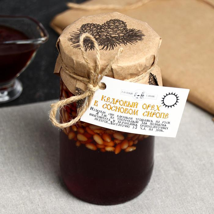 Кедровый орех в сосновом сиропе «Таёжный тайник», 420 г Кедровый орех в сосновом сиропе «Таёжный тайник», 420 г