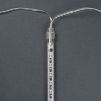 Гирлянда &laquo;Сосульки&raquo; 2.4 &times; 0.2 м, IP44, прозрачная нить, 96 LED, свечение мульти с эффектом стекания, 12 В